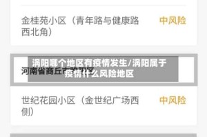 涡阳哪个地区有疫情发生/涡阳属于疫情什么风险地区