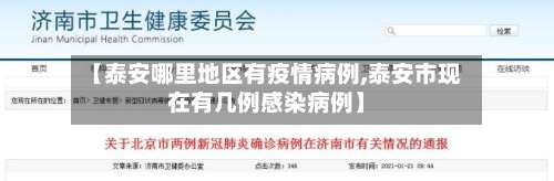 【泰安哪里地区有疫情病例,泰安市现在有几例感染病例】-第1张图片