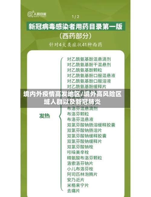境内外疫情高发地区/境外高风险区域人群以及新冠肺炎-第1张图片