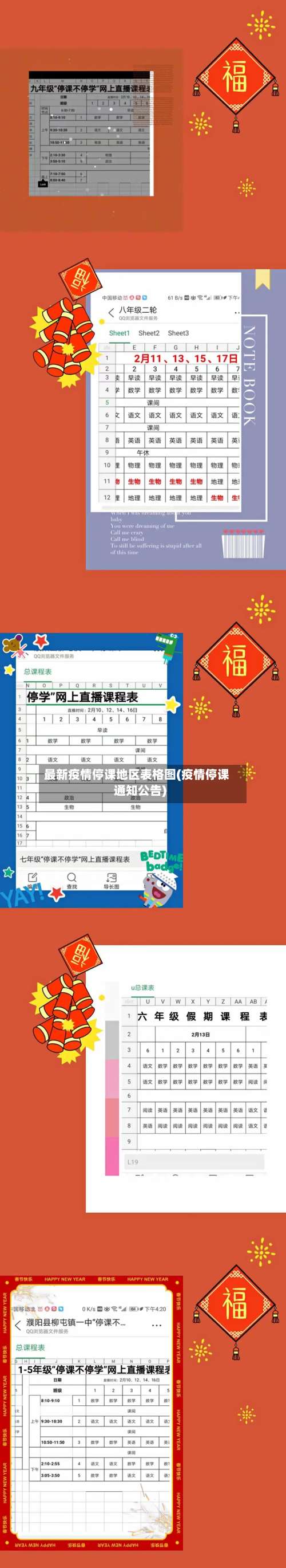 最新疫情停课地区表格图(疫情停课通知公告)-第3张图片